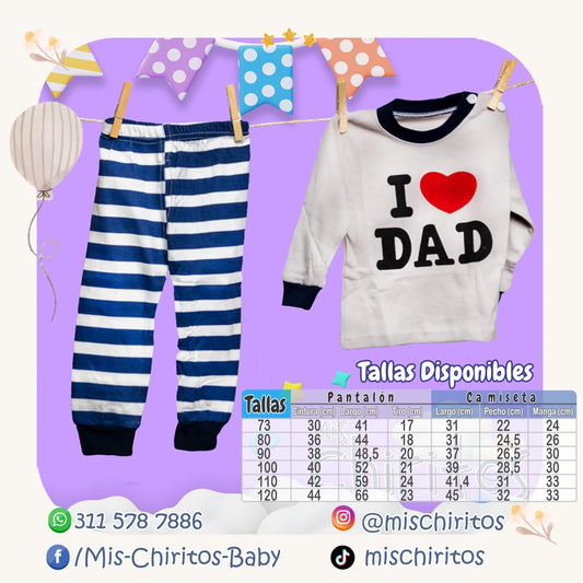 Conjunto I Love Dad