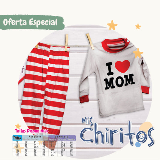 Conjunto I Love Mom
