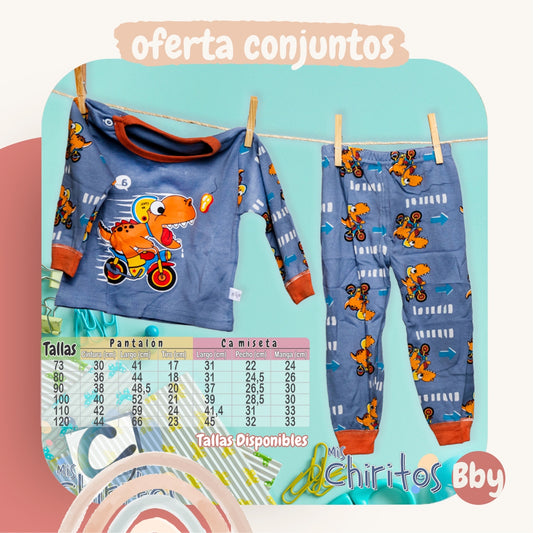 conjunto Azul Dino-Play